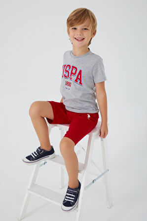 U.S. Polo Assn. Assn Original Written Grimelanj Erkek Çocuk Bermuda Takım